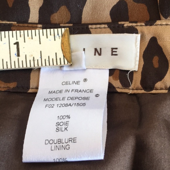 Celine Skirt. Leopard Silk - Picture 5 of 6